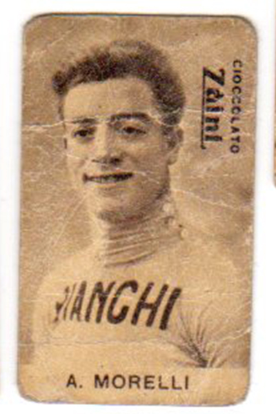 FIGURINA CIOCCOLATO ZAINI CICLISMO MORELLI