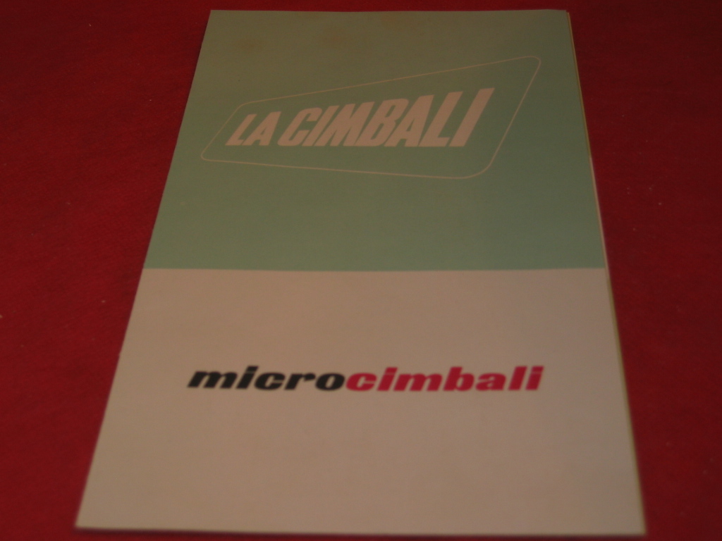 LA CIMBALI MICROCIMBALI CAFFE' brochure depliant originale