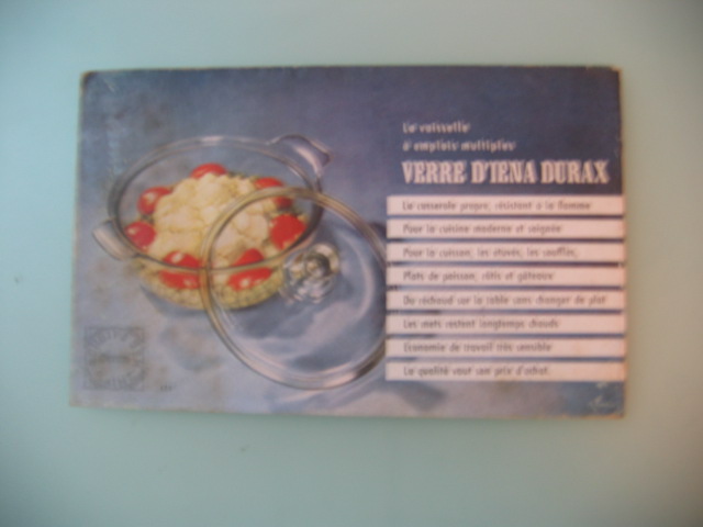 VETRI DURAX tipo PIREX brochure depliant originale