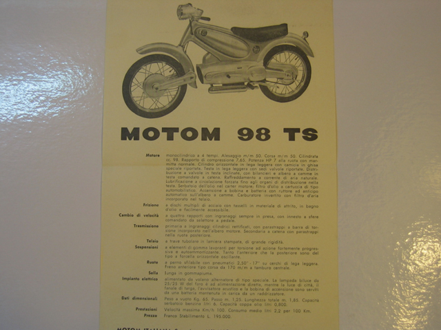 BROCHURE MOTOM 98