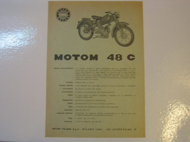 BROCHURE MOTOM 48 C