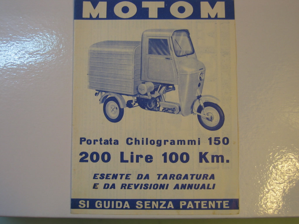 BROCHURE MOTOM MOTOCARRO