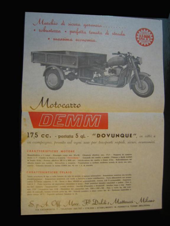 moto brochure DEMM DOVUNQUE