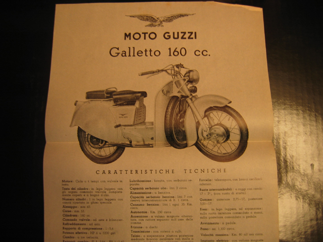 BROCHURE MOTO GUZZI GALLETTO