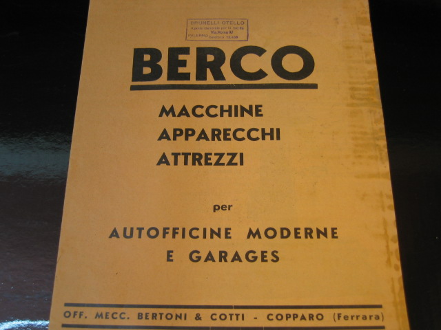 BROCHURE BERCO AUTOFFICINE E GARAGE