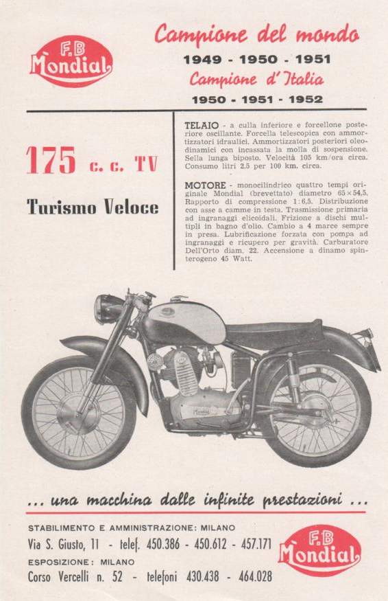 MOTO BROCHURE MONDIAL