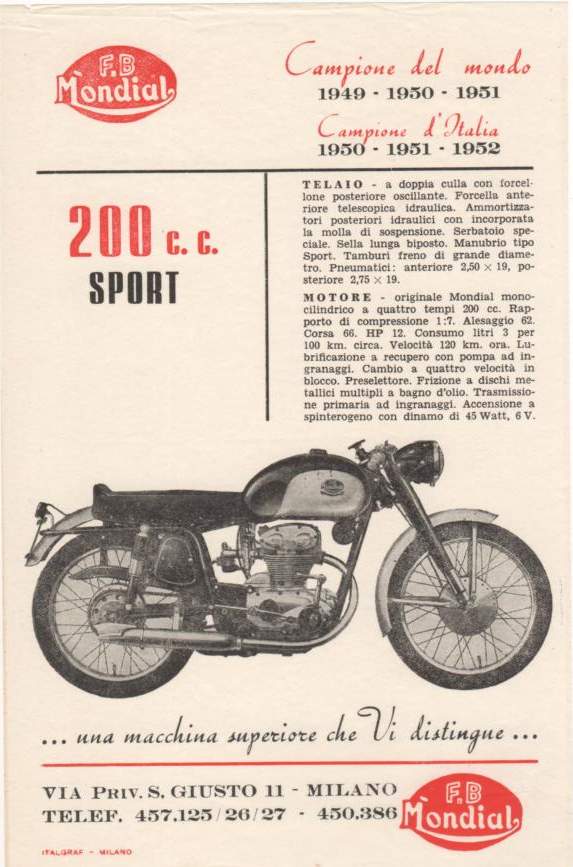 MOTO BROCHURE MONDIAL