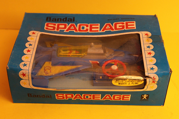 SPACE AGE BANDAI MIGHTY J. PLANE 7014 TIN TOY