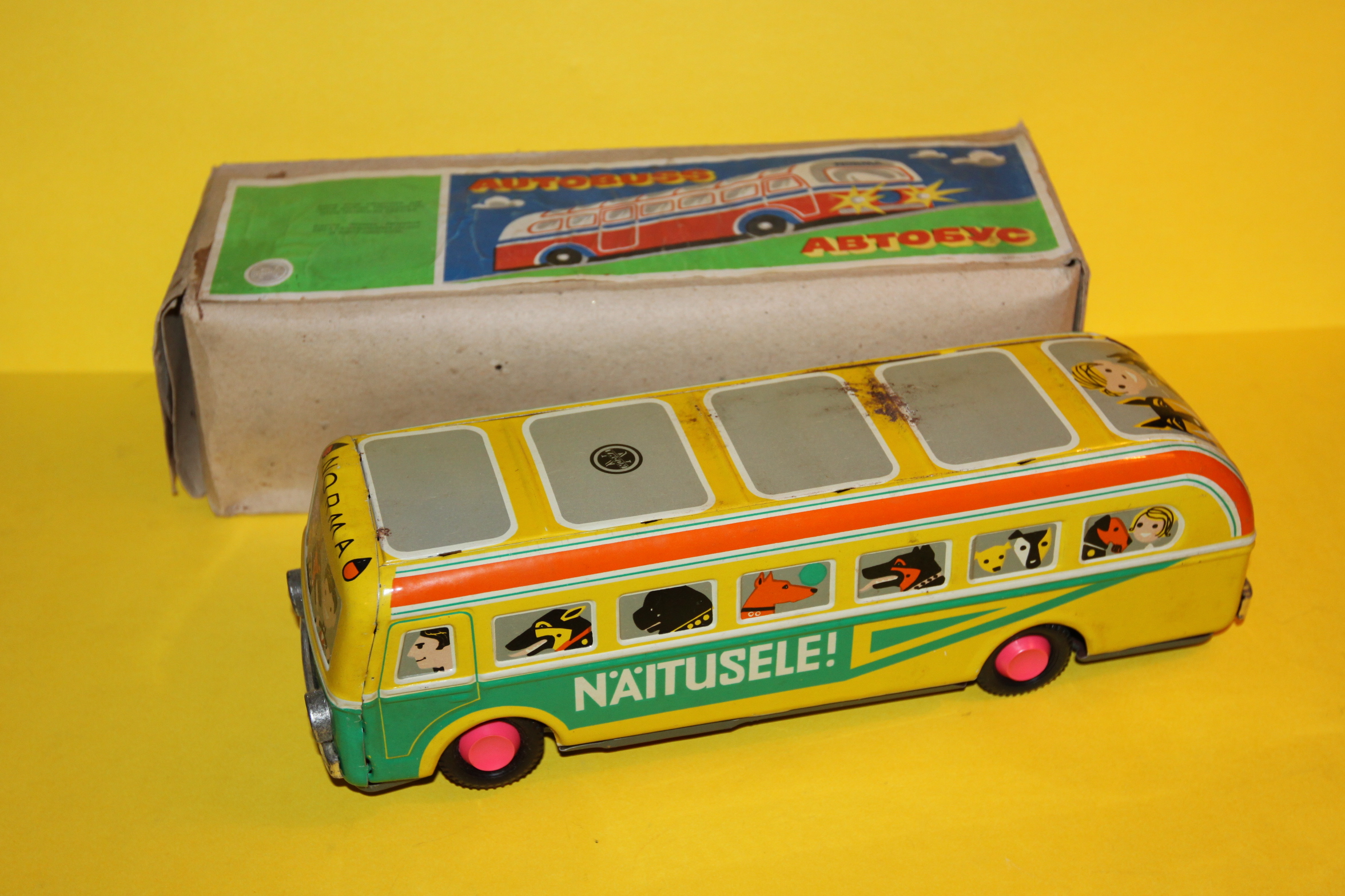 SOVIET USSR CCCP TIN TOY BOXED